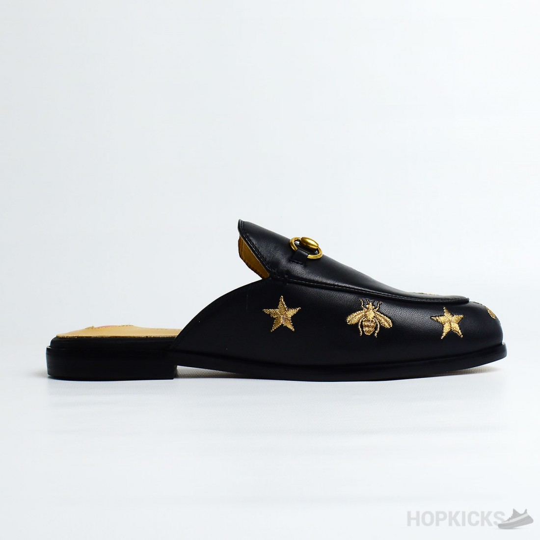 gucci flat princetown bee & star mule